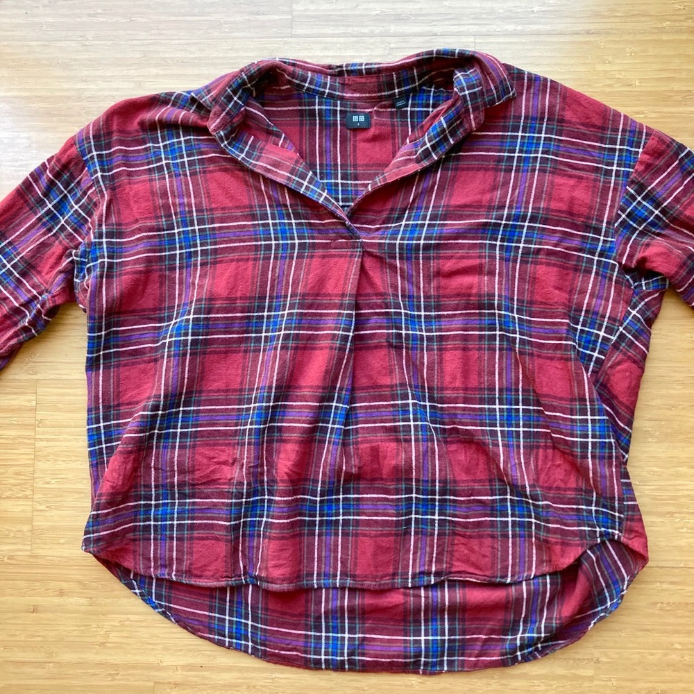 ♦️Loose Fitting V-neck Flannel♦️